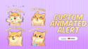 do custom alert for your stream twitch, kick, facebook or gaming