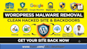 do wordpress malware removal, clean hacked site