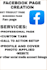 do the facebook business page creation and fan page creation