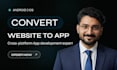 convert your website to flutter ios android app webview with push