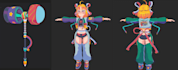 create 3d stylized and anime style characters and creatures
