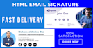 create professional HTML email signature