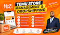 manage your temu shop account and dropshipping store