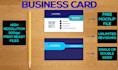 design unique business card and visiting card
