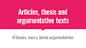 write any kind of articles and argumentative texts