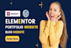 build wordpress website with elementor and wpbakery builder