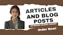 write high quality blog posts and seo articles with pictures
