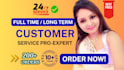 provide fulltime email support and customer service