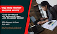 write SEO optimized content for your website