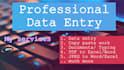 do data entry, copy paste job