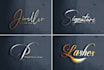 do feminine signature logo design