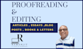 do precise content proofreading and editing of articles, blogs, books, documents