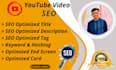 help your youtube videos rank through optimization