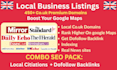 build UK directory listings citations local SEO on mirror standard 450 sites