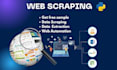 do web scraping ,data scraping from any website