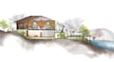 render architectural plan, elevation, section in photoshop