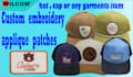 digitize embroidery custom applique patches with flat logo