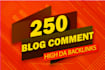 build 250 dofollow blog comment link building backlinks