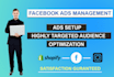 be your facebook ads manager to run fb ads campaign