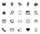 design unique, and simple custom icons set