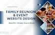 design a family reunion or private event website with rsvp