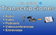 transcribir textos en español e inglés