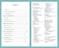 create front content table and back index with page numbers