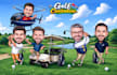 draw a premium golf caricature or any sports caricature