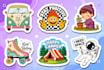 create cute hand drawn custom sticker designs for your brand