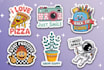 create cute hand drawn custom sticker designs for your brand