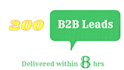 do 200 b2b leads within 8 hours