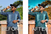 retouching colour correct your photos