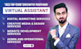 be personal virtual assistant for admin, marketing, design support