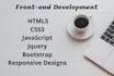 develop responsive sites in html, CSS, javascript bootstrap