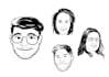 draw minimalist icon portrait illustration
