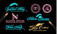 design notary, cursive, handwritten signature logo