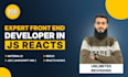 be your expert front end developer in react js