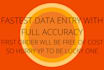 do fastest data entry with full accuracy