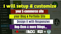 setup and customize your woocommerce or any website
