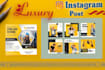 luxury instagram post, or flyer on canva