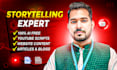 be your storyteller and write about us, bios and website content