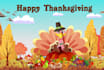 create short thanksgiving logo animation