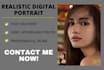 do realistic digital portrait
