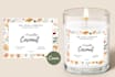 design a custom and editable candle label