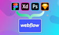 convert figma, xd, PSD, sketch design to webflow landing page