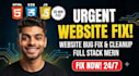 fix, clean and optimize your HTML CSS javascript websites