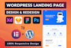 do wordpress landing page and elementor landing page design