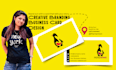 do creative minimalist business card design