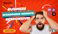 design your wordpress website, customization and fix bugs