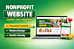 create nonprofit website, charity ngo website, donation website in wordpress